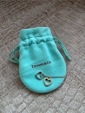 Tiffany & Co. Double Open Heart Necklace